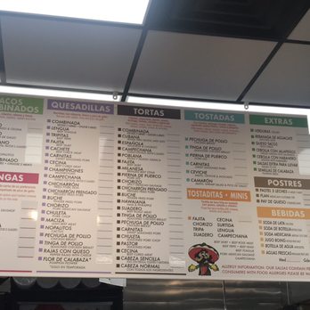 La Salsa Verde - Menu continued - Tacos Near Me - Carrollton, Texas
