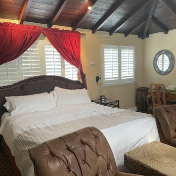 The Eagle Inn - We had already slept on the bed at this point so it looks a little messier in the photo than it did upon arrival - Hotels Near Me - Santa Barbara, California