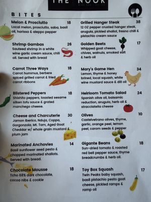 Menu photo 1 The Nook Sacramento, CA Menu photo 1 The Nook Sacramento, CA