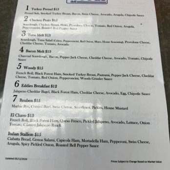 Woods Deli - Menu - Sandwiches Near Me - Huntington Park, California