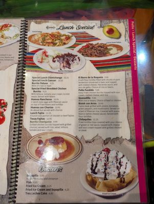 Menu photo 3 La Hacienda Mexican Restaurant Avon, IN Menu photo 3 La Hacienda Mexican Restaurant Avon, IN