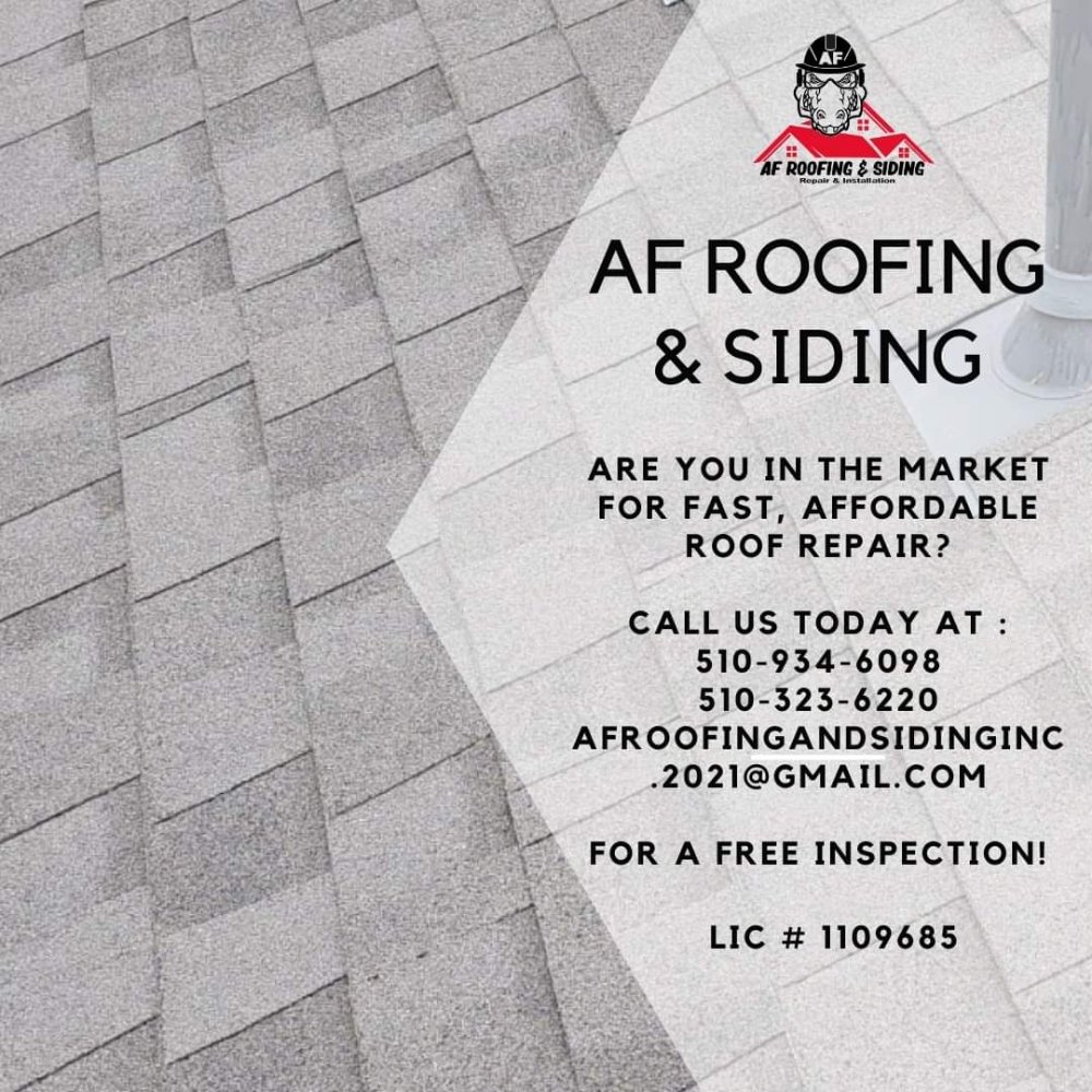 Slide of AF Roofing & Siding