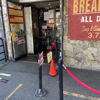 Bon's Off Broadway - What a classic entrance!! Grunge-y enough? LOL - Breakfast & Brunch Near Me - Vancouver, British Columbia