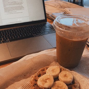 Mugby Junction - Iced pumpkin cinnamon caramel latte. Food not from the shop. - Coffee & Tea Near Me - Winona, Minnesota