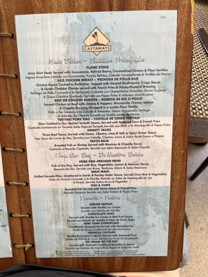 Menu photo 7 Castaway Puerto Vallarta, JAL