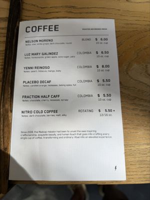 Menu photo 1 Madcap Coffee Grand Rapids, MI