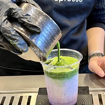 Machapresso - Ube Matcha Latte - Cafes Near Me - Edison, New Jersey Machapresso - Ube Matcha Latte - Cafes Near Me - Edison, New Jersey