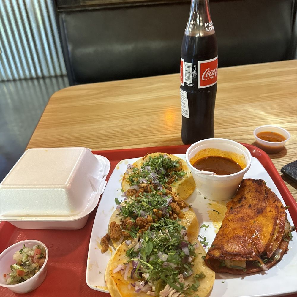 Taco Riendo - Al Pastor Chili Verde Red Taco Rice - Mexican Near Me - Medford, Oregon