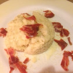 Neret - Risoto 4 quesos con virutas de jamón
