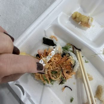Volcanic Sushi + Sake - Miami - A piece of foil in my kid's roll. - Japanese Near Me - Cutler Bay, Florida Volcanic Sushi + Sake - Miami - A piece of foil in my kid's roll. - Japanese Near Me - Cutler Bay, Florida