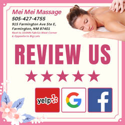 Mei Mei Massage - Walk In & Appointment Welcome