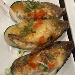 Baked mussels