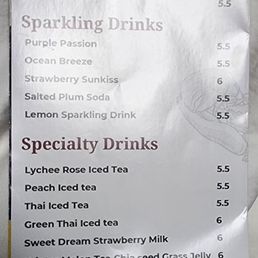 menu as of 10/31/2025 menu as of 10/31/2025