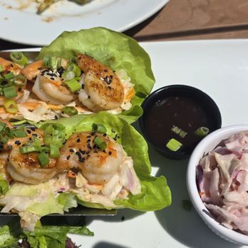 Capsize OXMD - Shrimp with Korean sauce lettuce wrap - Bars Near Me - Oxford, Maryland