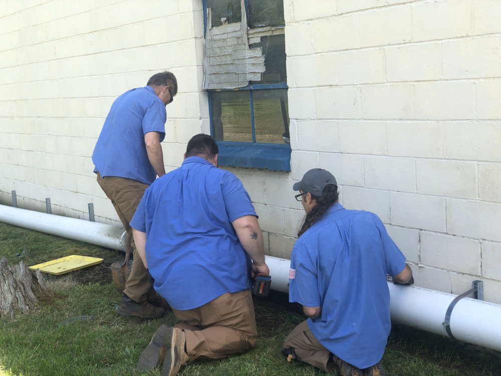 Slide of Plumbing Connection