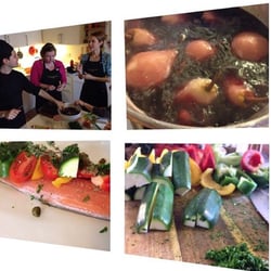 Cooking With Lucas - The pears, the fish, the veggies!!!