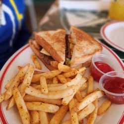 The Liquor Store - Burger and fries