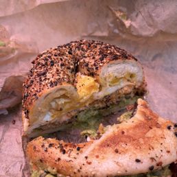 Special sauce bacon egg and cheese on everything Special sauce bacon egg and cheese on everything