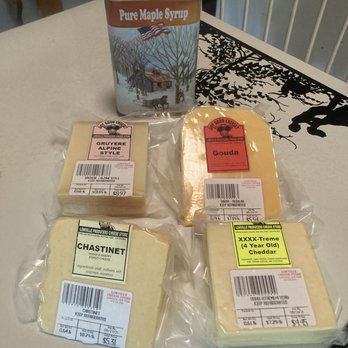 Lowville Producers Cheese Store - Selection of cheeses and maple syrup - Cheese Shops Near Me - Lowville, New York