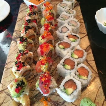 Sweet Ginger - King crab roll. Pacific roll. Yellowtail and salmon. - Asian Fusion Near Me - Vienna, Virginia Sweet Ginger - King crab roll. Pacific roll. Yellowtail and salmon. - Asian Fusion Near Me - Vienna, Virginia