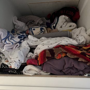 Emergency Packout - We organized this closet prior to pack out and this is what we returned to. - Damage Restoration Near Me - Carlsbad, California Emergency Packout - We organized this closet prior to pack out and this is what we returned to. - Damage Restoration Near Me - Carlsbad, California