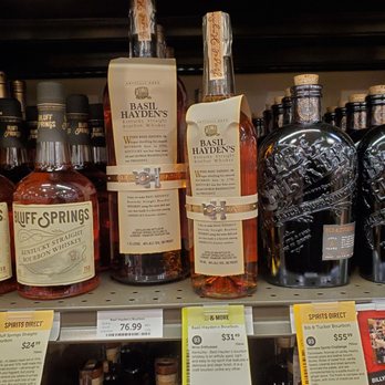 Total Wine & More - bottles of liquor on a shelf - Beer, Wine & Spirits Near Me - Chesterfield, Missouri