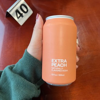 Manna Kitchen - Peach Soda - Vegan Near Me - Lisle, Illinois Manna Kitchen - Peach Soda - Vegan Near Me - Lisle, Illinois
