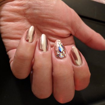 Coco Nails art - Rose gold chrome - Nail Salons Near Me - New York, New York Coco Nails art - Rose gold chrome - Nail Salons Near Me - New York, New York