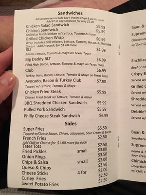 Menu photo 7 Nana & Papa's Bluebird Cafe Wills Point, TX