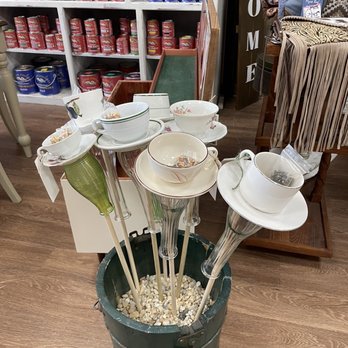 The Lazy Daisy Gift Store - Unique bird feeders made from teacups - Home Decor Near Me - Mechanicsville, Virginia