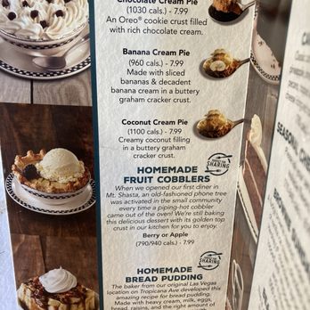Black Bear Diner Chino - Pie menu 10/26 - American Near Me - Chino, California Black Bear Diner Chino - Pie menu 10/26 - American Near Me - Chino, California