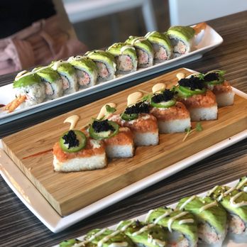 Shakou - Arlington Heights - Green Dragon roll and Seven Spicy Ahi - Sushi Bars Near Me - Arlington Heights, Illinois Shakou - Arlington Heights - Green Dragon roll and Seven Spicy Ahi - Sushi Bars Near Me - Arlington Heights, Illinois