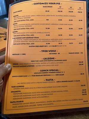 Menu photo 6 Taos Pizza Out Back Taos, NM Menu photo 6 Taos Pizza Out Back Taos, NM