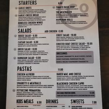 Crust Pizza - Menu - Pizza Near Me - Cypress, Texas Crust Pizza - Menu - Pizza Near Me - Cypress, Texas