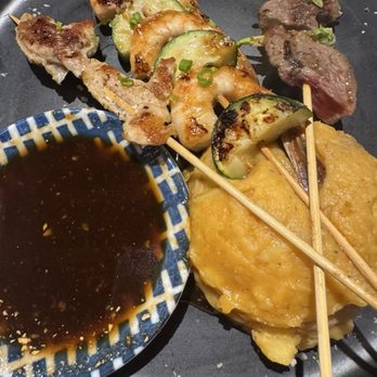 Mura Izakaya - Yaki Tori with delicious Kim chee mashed potatoes - Sushi Bars Near Me - Koloa, Hawaii Mura Izakaya - Yaki Tori with delicious Kim chee mashed potatoes - Sushi Bars Near Me - Koloa, Hawaii