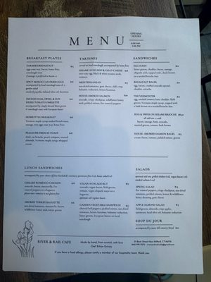 Menu photo 1 River & Rail Cafe New Milford, CT Menu photo 1 River & Rail Cafe New Milford, CT