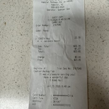 Chick-fil-A - Both order tags on bag and receipt shows you the correct sauce idk how you can mess it up - Fast Food Near Me - Kapolei, Hawaii Chick-fil-A - Both order tags on bag and receipt shows you the correct sauce idk how you can mess it up - Fast Food Near Me - Kapolei, Hawaii