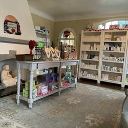 Pacific Skin Care - Product gallery across from front desk--includes jewelry!