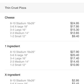 Nonna's Pizza - This is the websites actual menu prices. Be very careful there is something very weird and odd about these prices - Pizza Near Me - Oak Lawn, Illinois Nonna's Pizza - This is the websites actual menu prices. Be very careful there is something very weird and odd about these prices - Pizza Near Me - Oak Lawn, Illinois