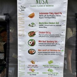 NUSA - Cole Valley Fair Menu