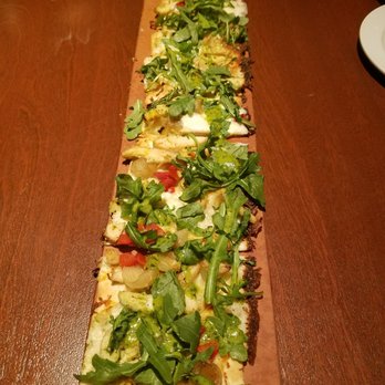 Seasons 52 - Garlic Pesto Chicken Flatbread - New American Near Me - Columbia, Maryland Seasons 52 - Garlic Pesto Chicken Flatbread - New American Near Me - Columbia, Maryland