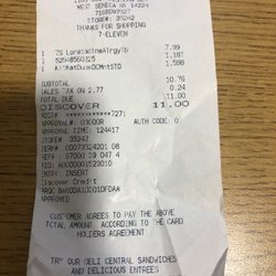 7-Eleven - My receipt