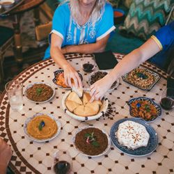 Le Bazaar - Six courses of fine Moroccan cuisine, perfect for sharing with friends.