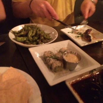 Huddy’s - Kale fritters were my fav! And edamame in the back - Gastropubs Near Me - Redondo Beach, California