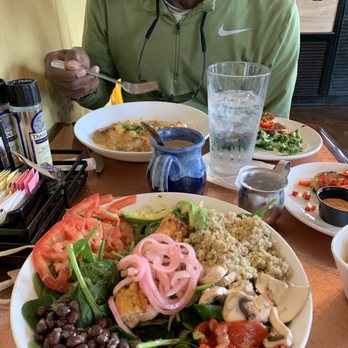 Another Broken Egg Cafe - Salmon bowl & shrimp and grits - Breakfast & Brunch Near Me - Panama City Beach, Florida