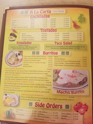 Menu photo 5 La Sierra Forest Grove, OR