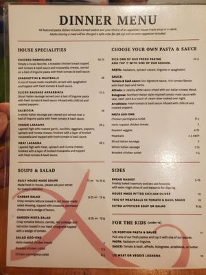 Menu photo 2 Pasta Lupino Whistler, BC Menu photo 2 Pasta Lupino Whistler, BC