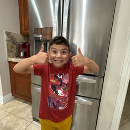 This is the refrigerator he fixed! This is the refrigerator he fixed!