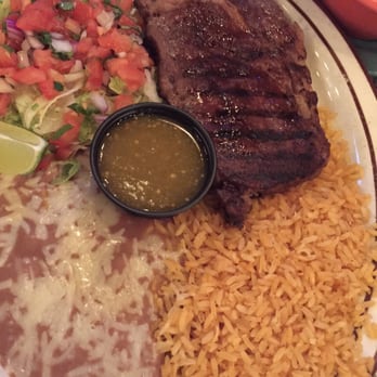 Los Reyes Mexican Grill - Steak with rice and bean. - Mexican Near Me - Jasper, Alabama