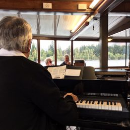 Live piano music onboard.